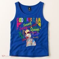 God Says I Am Juneteenth Black Black History Month Blm Funny Gift Tank Top thumb 2