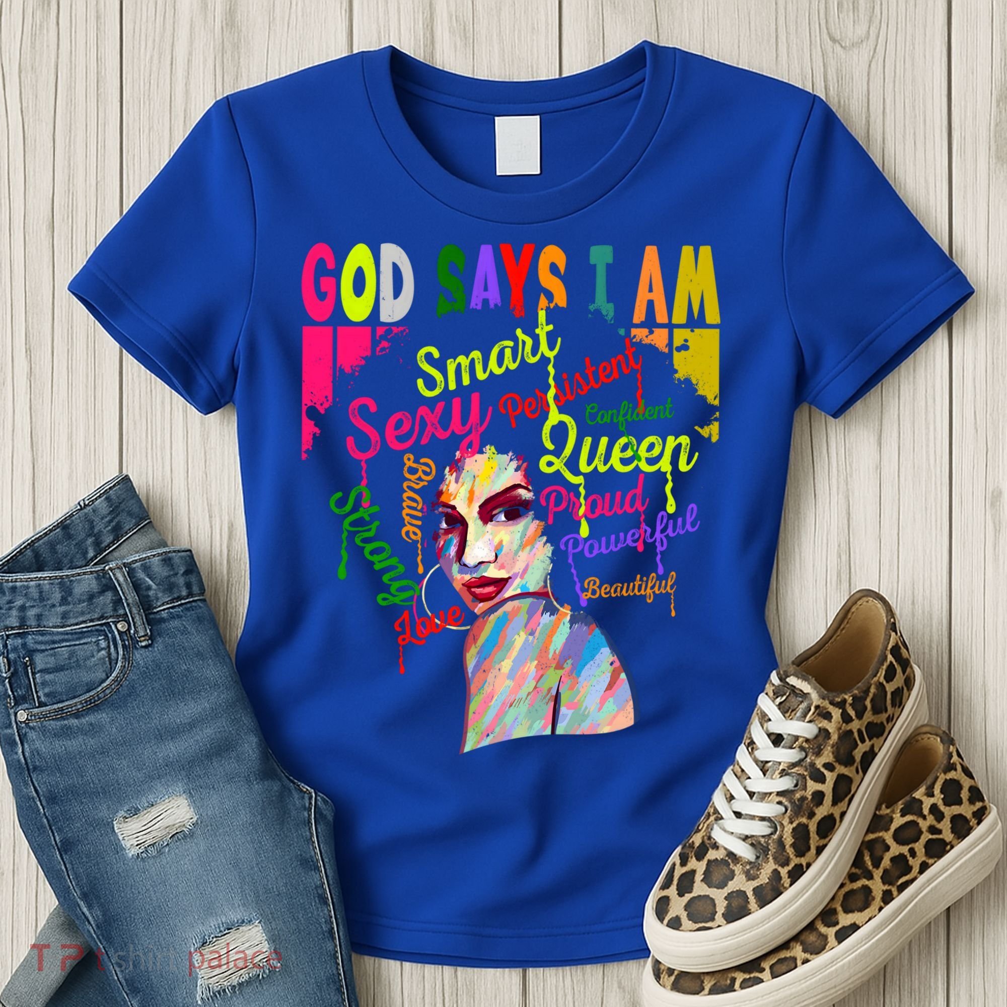 God Says I Am Juneteenth Black Black History Month Blm Funny Gift Women's T-Shirt