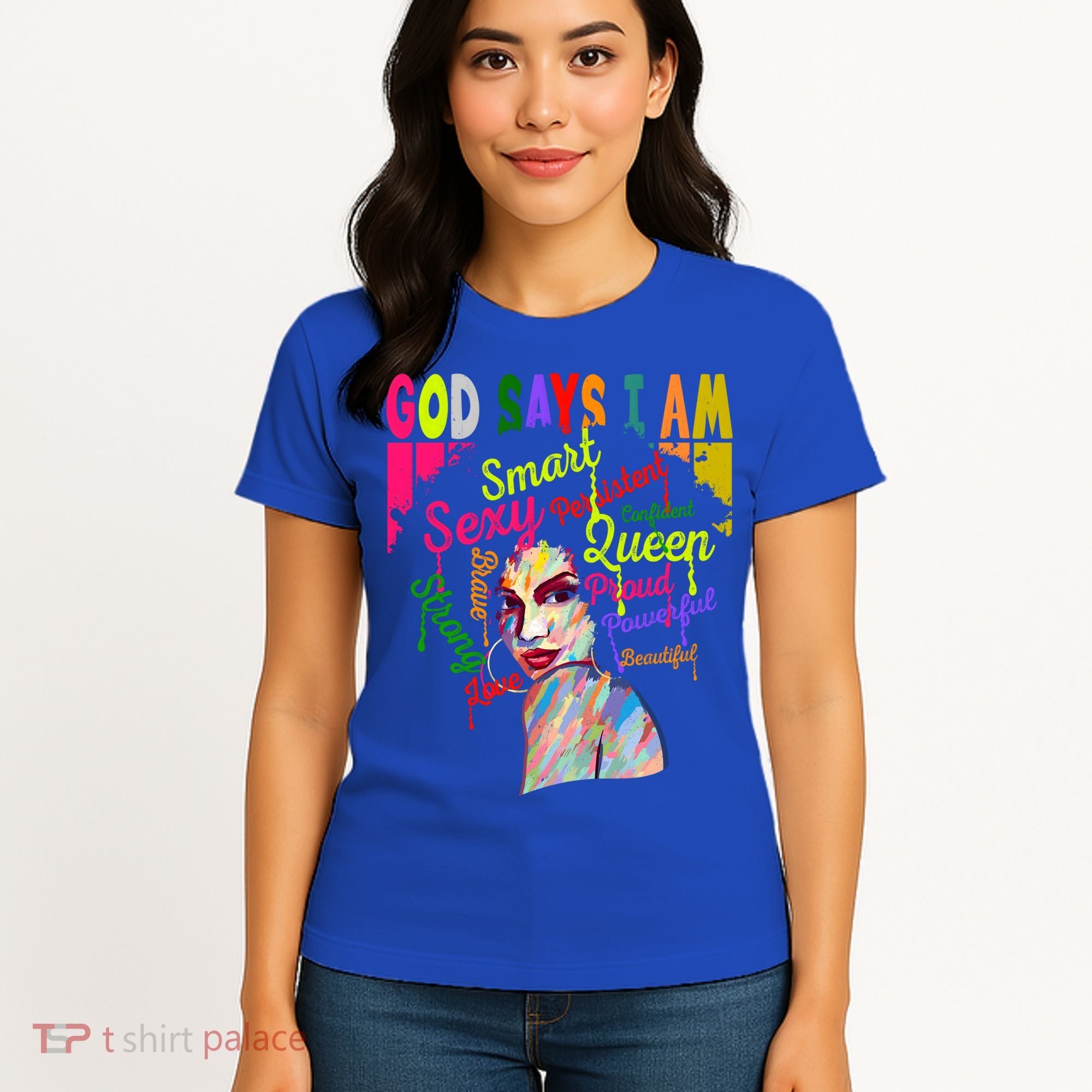 God Says I Am Juneteenth Black Black History Month Blm Funny Gift Women's T-Shirt