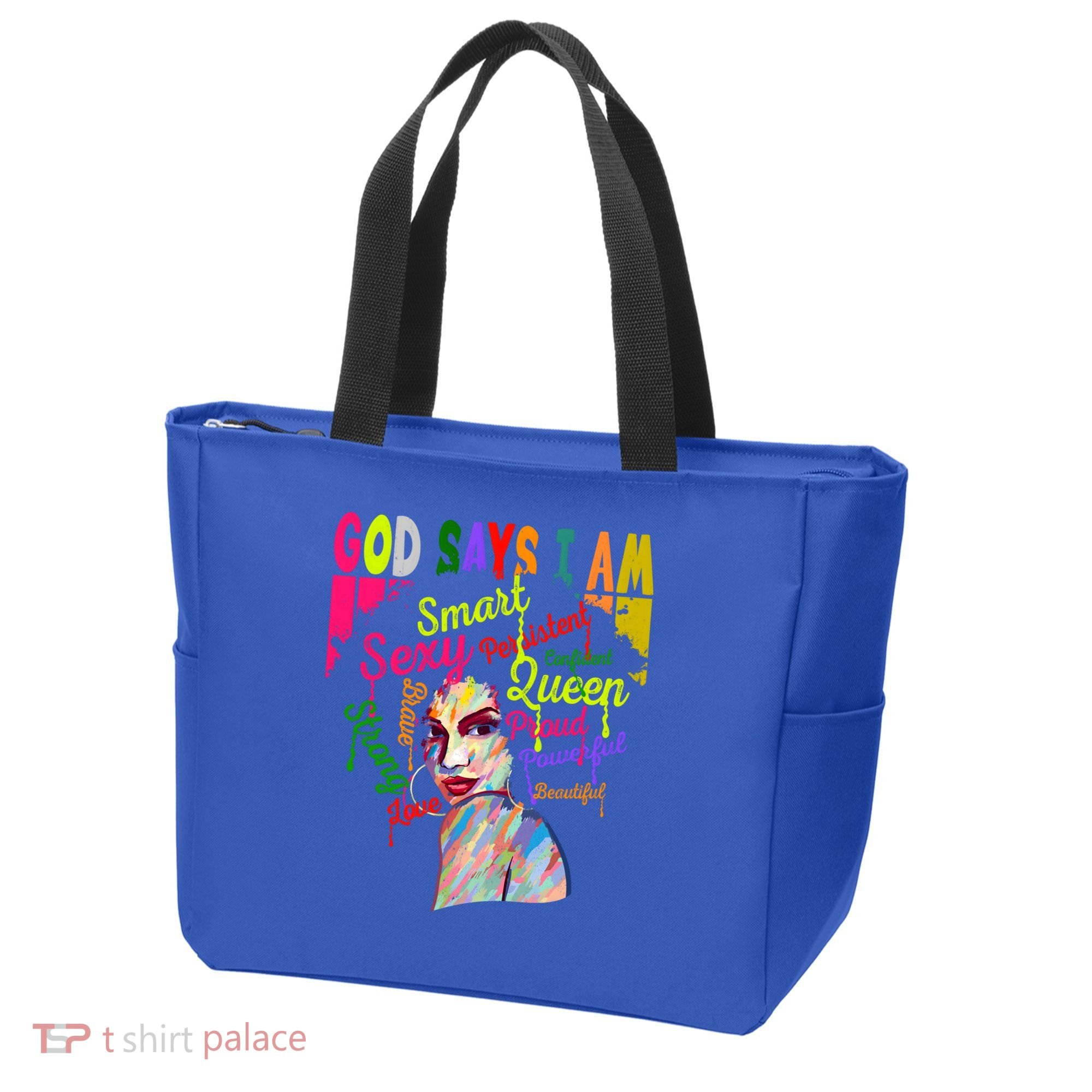 God Says I Am Juneteenth Black Black History Month Blm Funny Gift Tote Bag