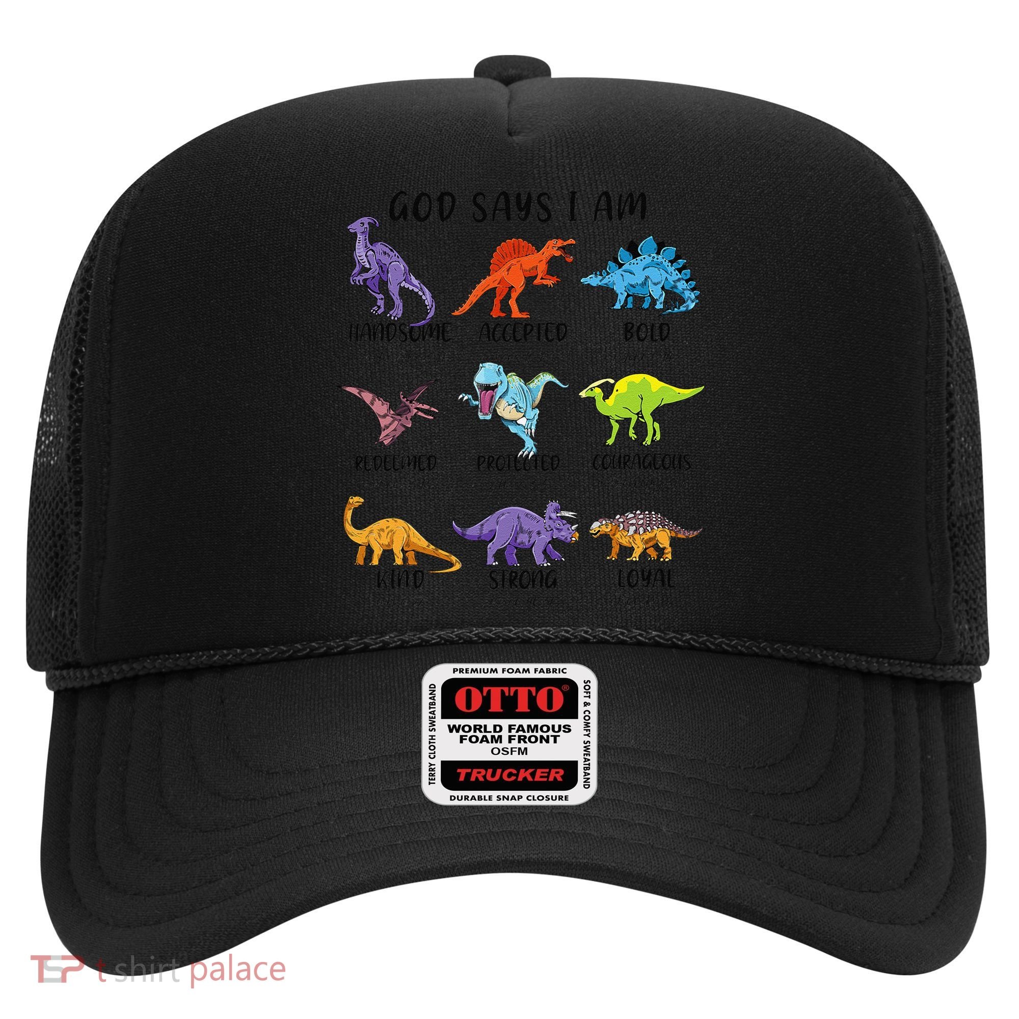 God Says I Am Funny Dinosaur Bible Verse Christian Hat