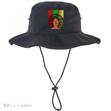 God Says I Am Melanin Black Black History Juneteenth Gift Bucket Hat
