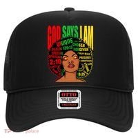 God Says I Am Melanin Black Black History Juneteenth Gift Hat thumb 0