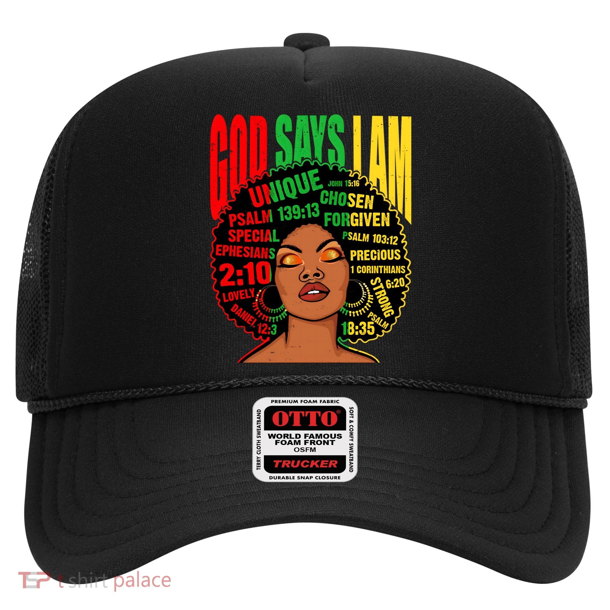 God Says I Am Melanin Black Black History Juneteenth Gift Hat