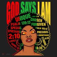 God Says I Am Melanin Black Black History Juneteenth Gift Hat thumb 2