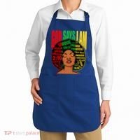 God Says I Am Melanin Black Black History Juneteenth Gift Apron thumb 2
