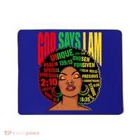 God Says I Am Melanin Black Black History Juneteenth Gift Mousepad thumb 0