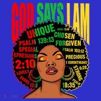 God Says I Am Melanin Black Black History Juneteenth Gift Mousepad thumb 1