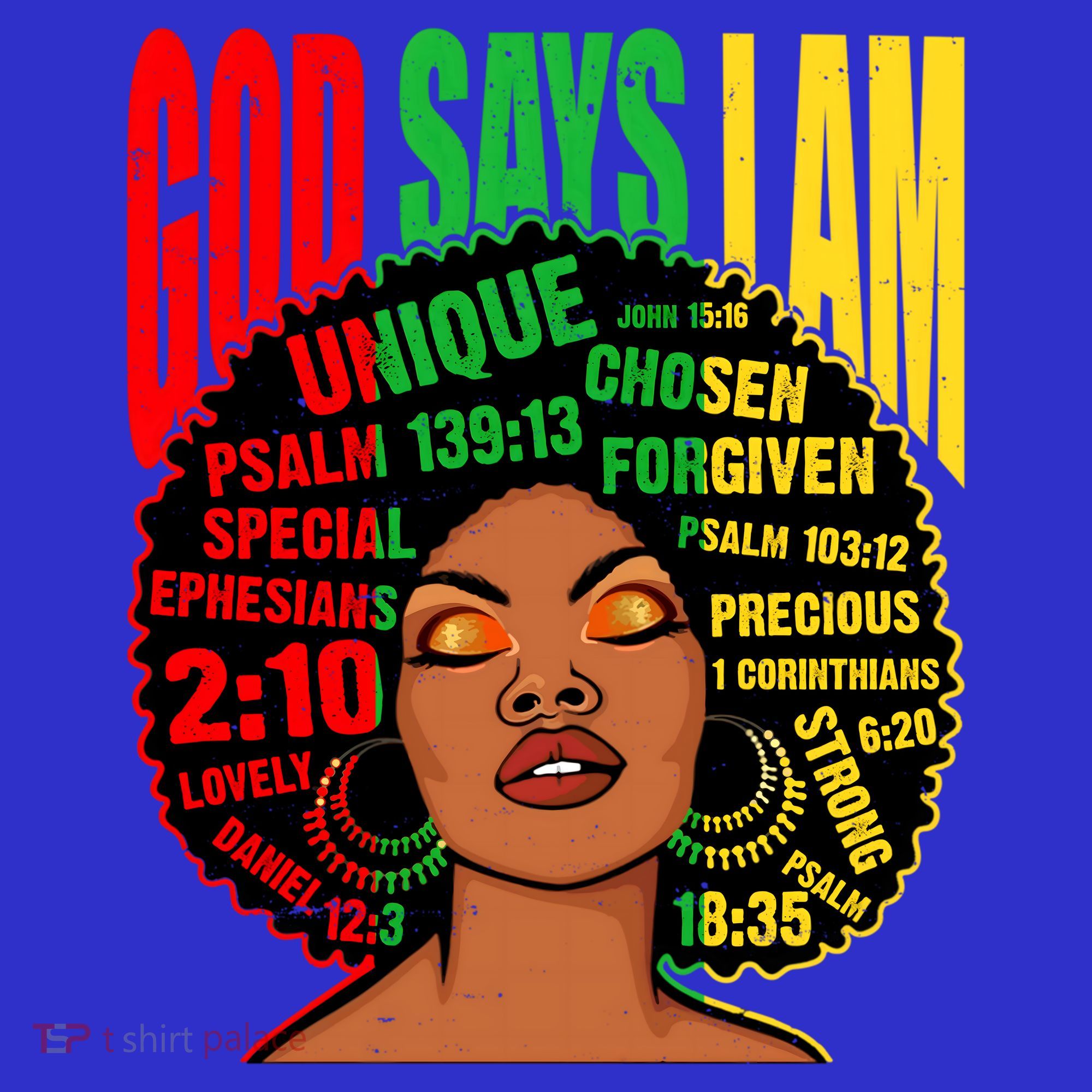 God Says I Am Melanin Black Black History Juneteenth Gift Women's Tank Top