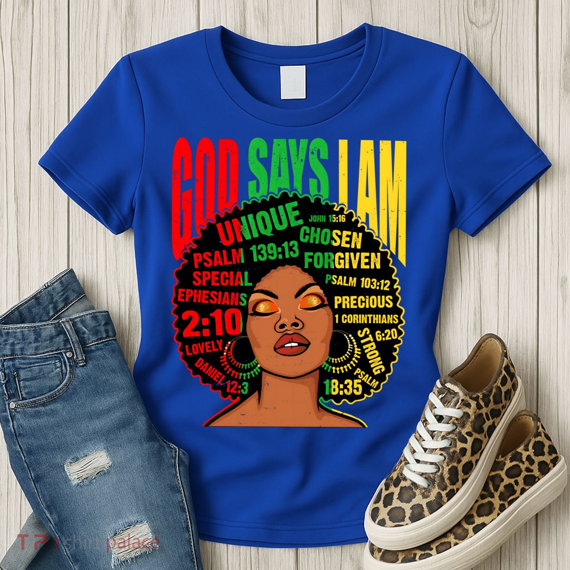 God Says I Am Melanin Black Black History Juneteenth Gift Women's T-Shirt