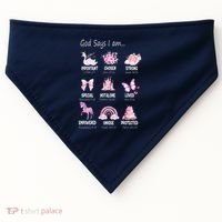 God Says I Am Princess Lovers Bible Christian USA-Made Doggie Bandana thumb 0