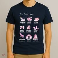 God Says I Am Princess Lovers Bible Christian T-Shirt thumb 3