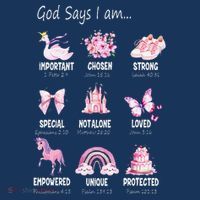 God Says I Am Princess Lovers Bible Christian Women's Hoodie thumb 2