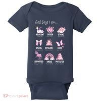 God Says I Am Princess Lovers Bible Christian Baby Bodysuit thumb 0