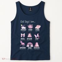 God Says I Am Princess Lovers Bible Christian Tank Top thumb 2