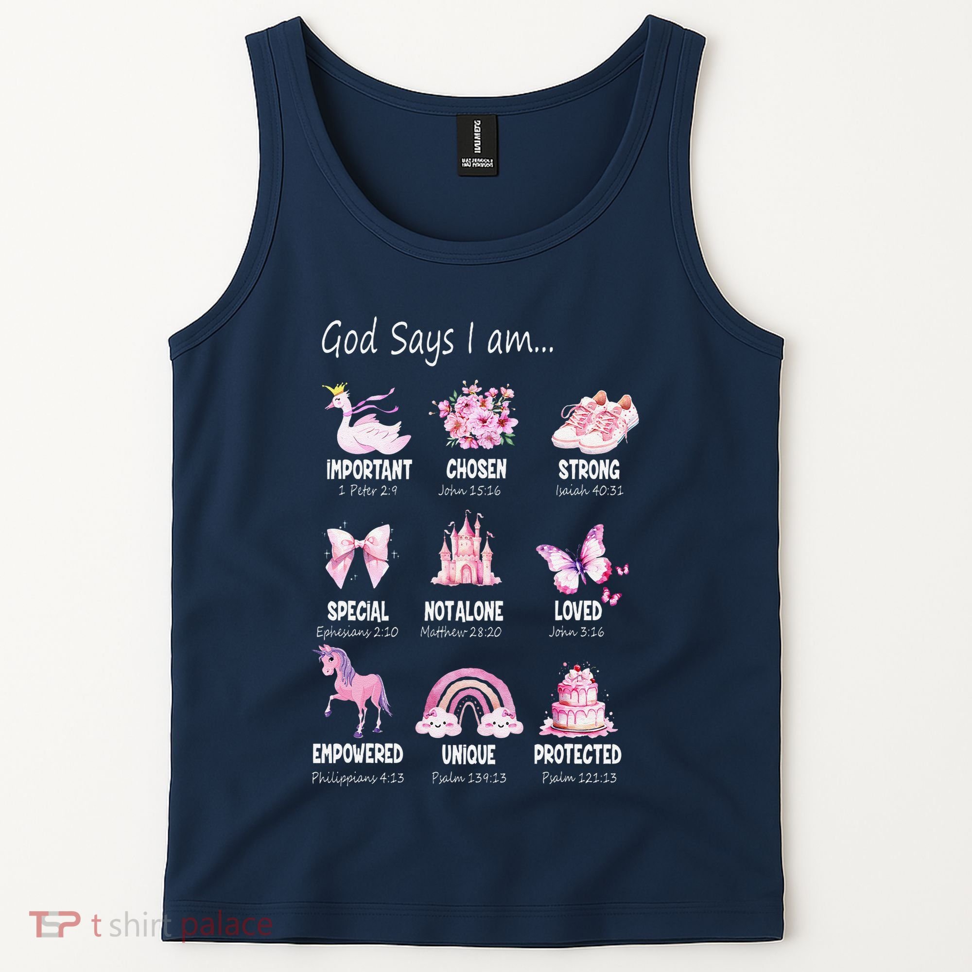God Says I Am Princess Lovers Bible Christian Tank Top