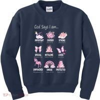 God Says I Am Princess Lovers Bible Christian Kids Sweatshirt thumb 0