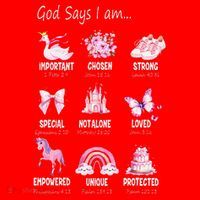 God Says I Am Princess Lovers Bible Christian Santa Hat thumb 1
