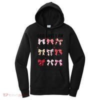 God Says I Am Coquette Bow Valentines Day Christian Women Women's Hoodie thumb 0