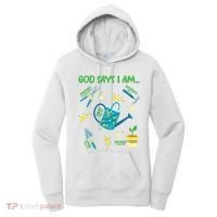 God Says I Am Gardening Lover Women Christian Women's Hoodie thumb 0