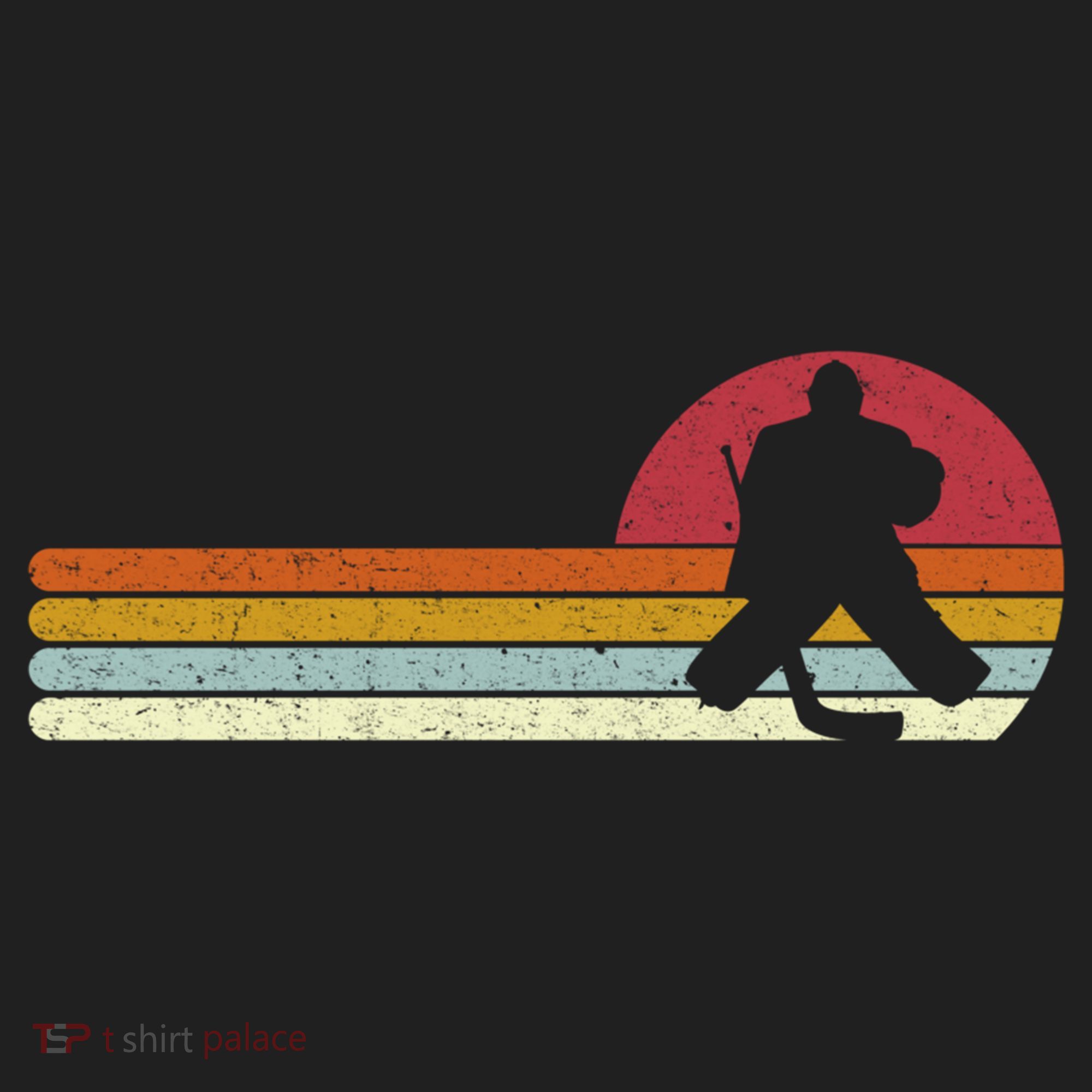 Goalie Sunset Ice Hockey Goalkeeper Gift Beanie