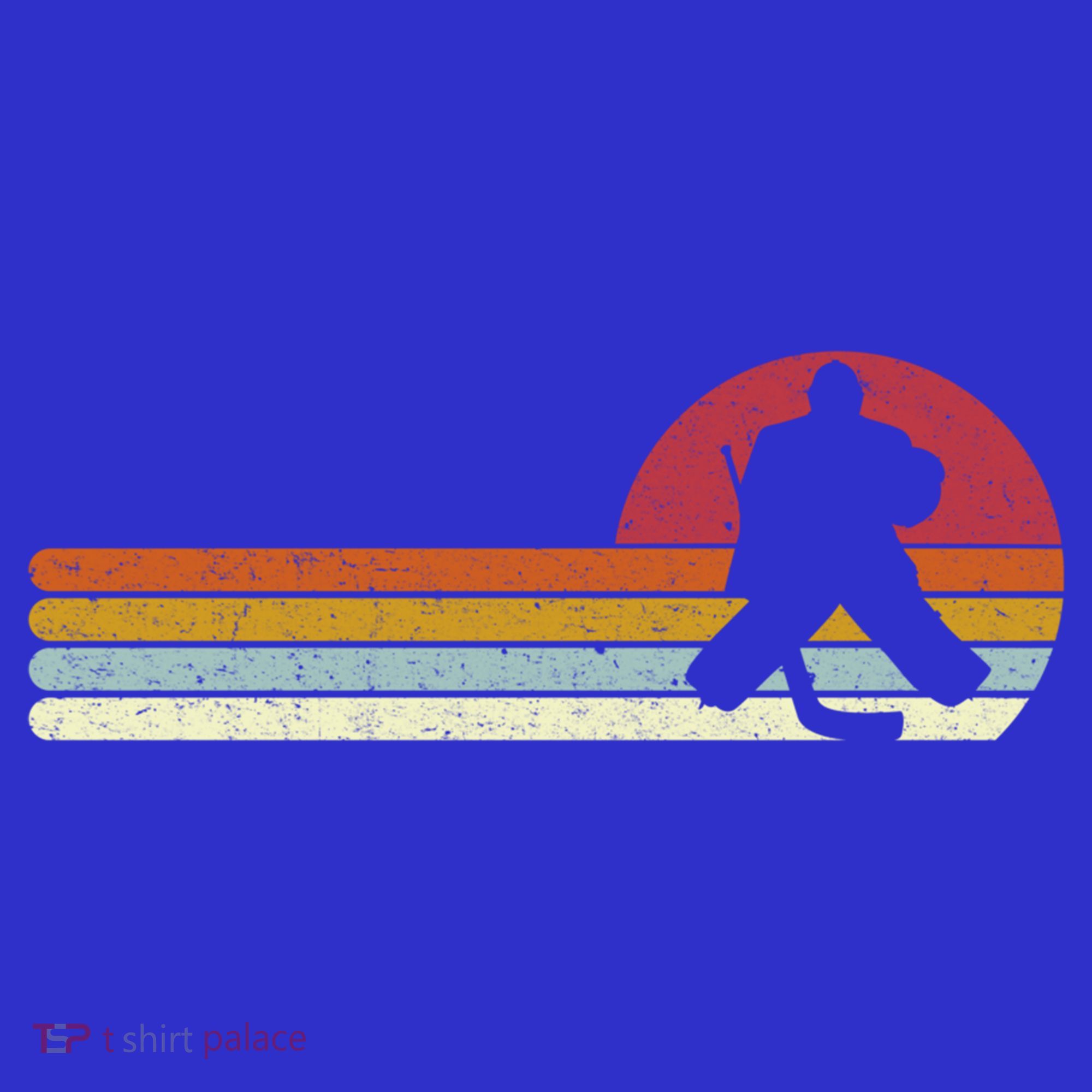 Goalie Sunset Ice Hockey Goalkeeper Gift Polo