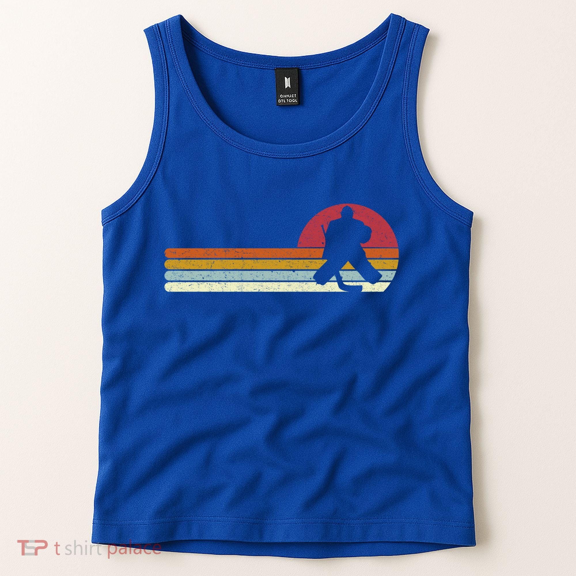 Goalie Sunset Ice Hockey Goalkeeper Gift Tank Top