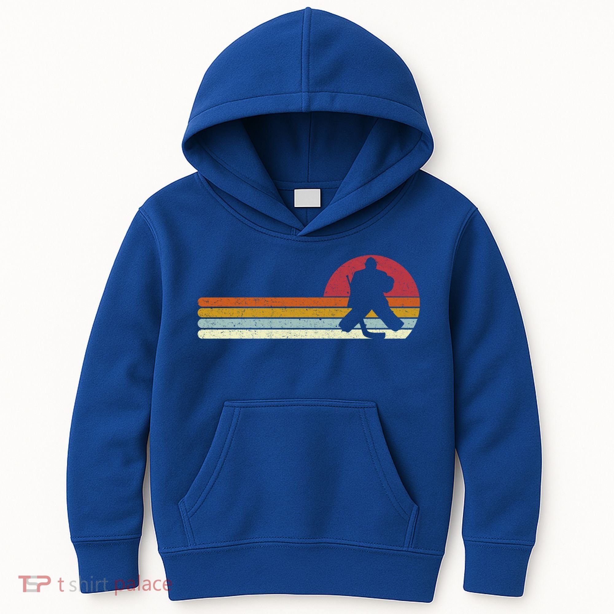 Goalie Sunset Ice Hockey Goalkeeper Gift Kids Hoodie