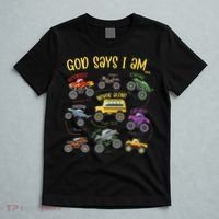 God Says I Am Construction Bible Verse Truck T-Shirt thumb 5