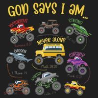 God Says I Am Construction Bible Verse Truck Beanie thumb 2