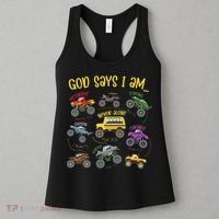 God Says I Am Construction Bible Verse Truck Women's Tank Top thumb 3