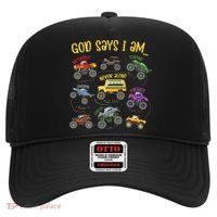 God Says I Am Construction Bible Verse Truck Hat thumb 0