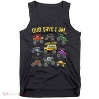 God Says I Am Construction Bible Verse Truck Tank Top thumb 0