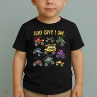 God Says I Am Construction Bible Verse Truck Toddler T-Shirt thumb 2