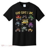 God Says I Am Construction Bible Verse Truck Kids T-Shirt thumb 0