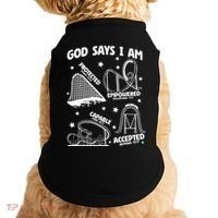 God Says I Am Roller Coaster Lover Christian Doggie Tank thumb 0