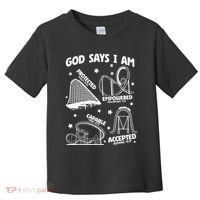 God Says I Am Roller Coaster Lover Christian Toddler T-Shirt thumb 0