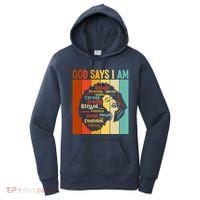 God Says I Am Black Woman Stylish Afro Women's Hoodie thumb 0
