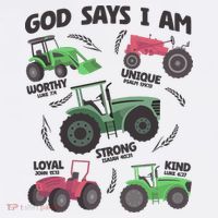 God Says I Am Tractor Lover Christian Women's Tank Top thumb 5