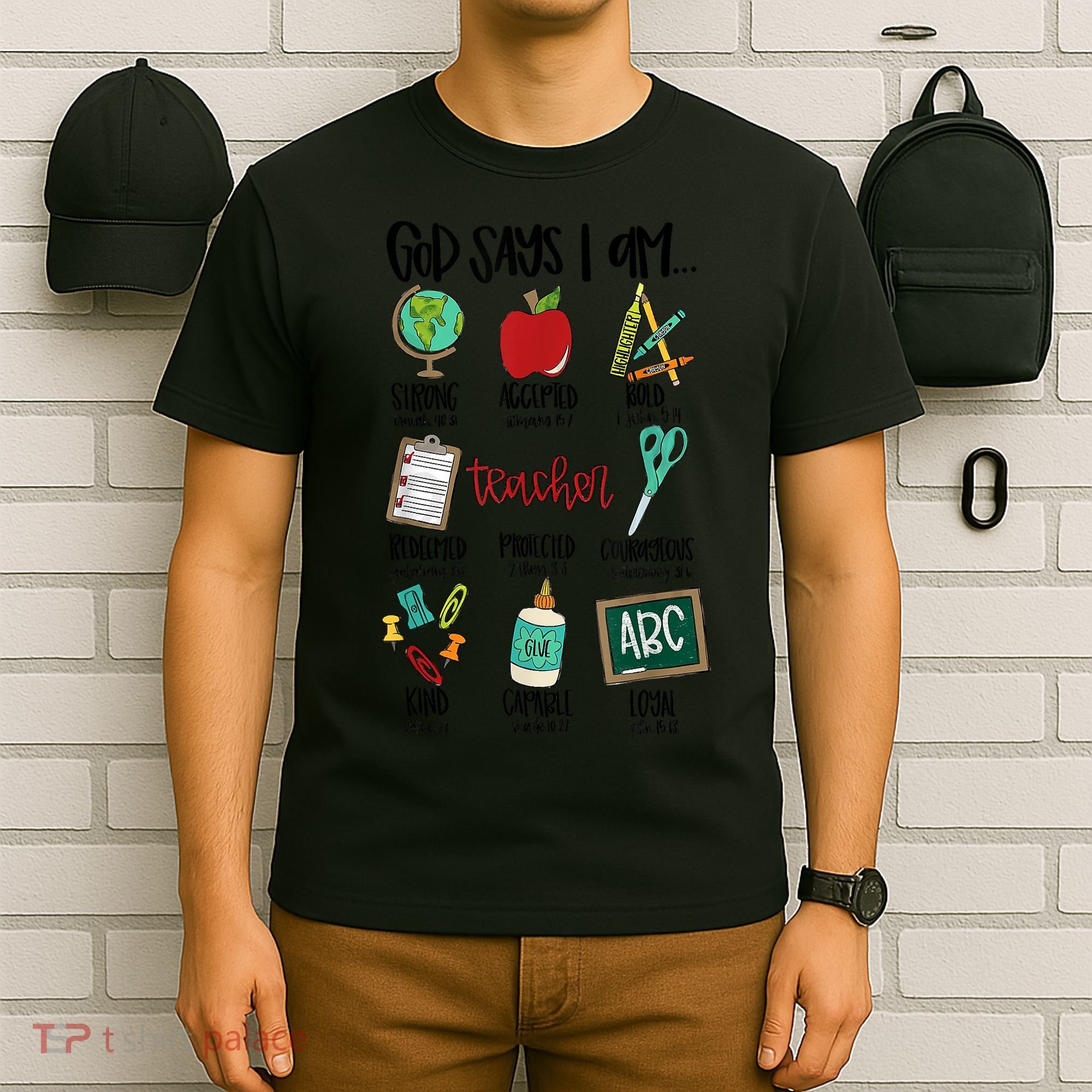 God Says I Am Teacher T-Shirt