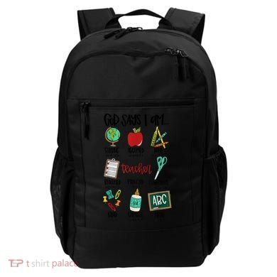 God Says I Am Teacher Backpack