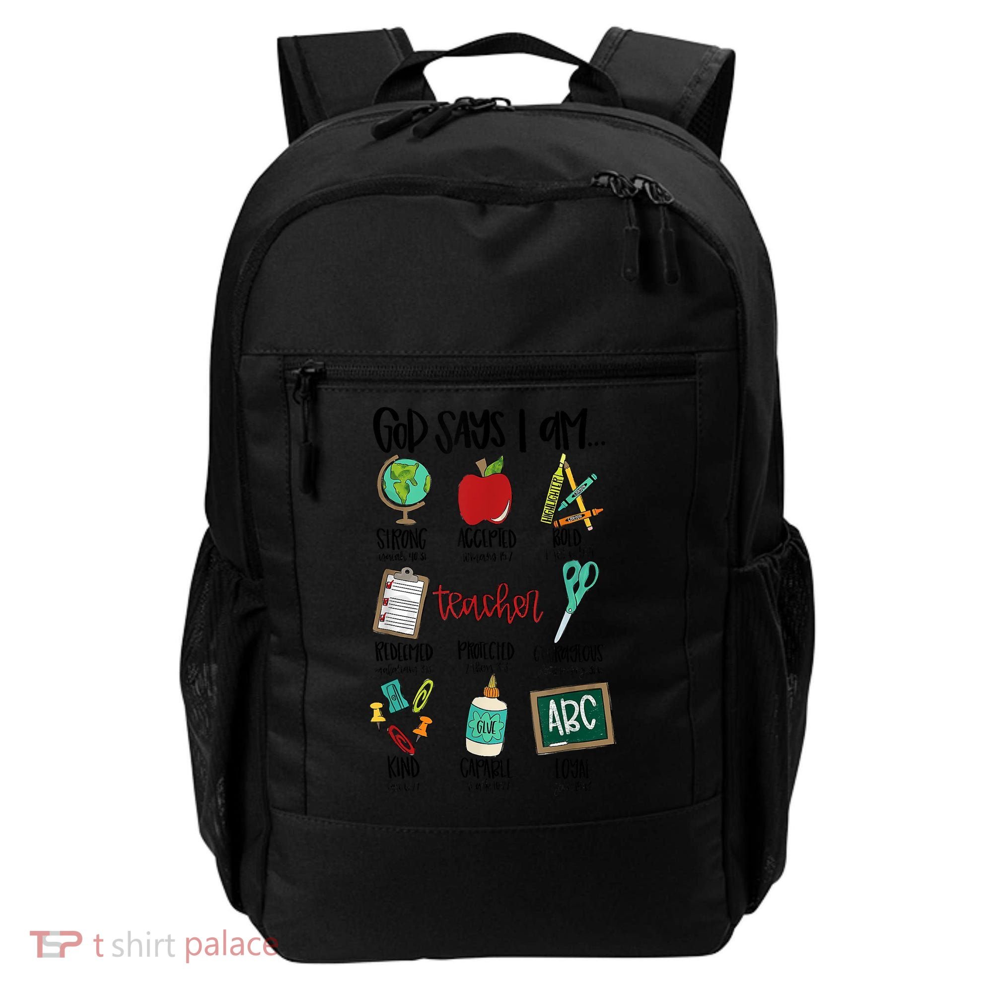God Says I Am Teacher Backpack