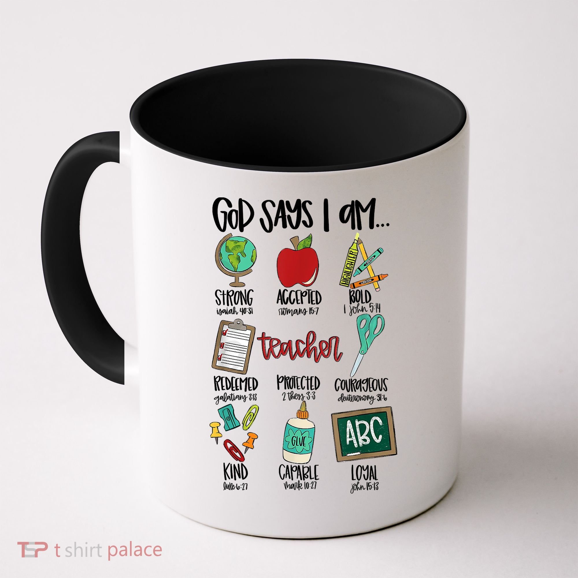 God Says I Am Teacher Coffee Mug