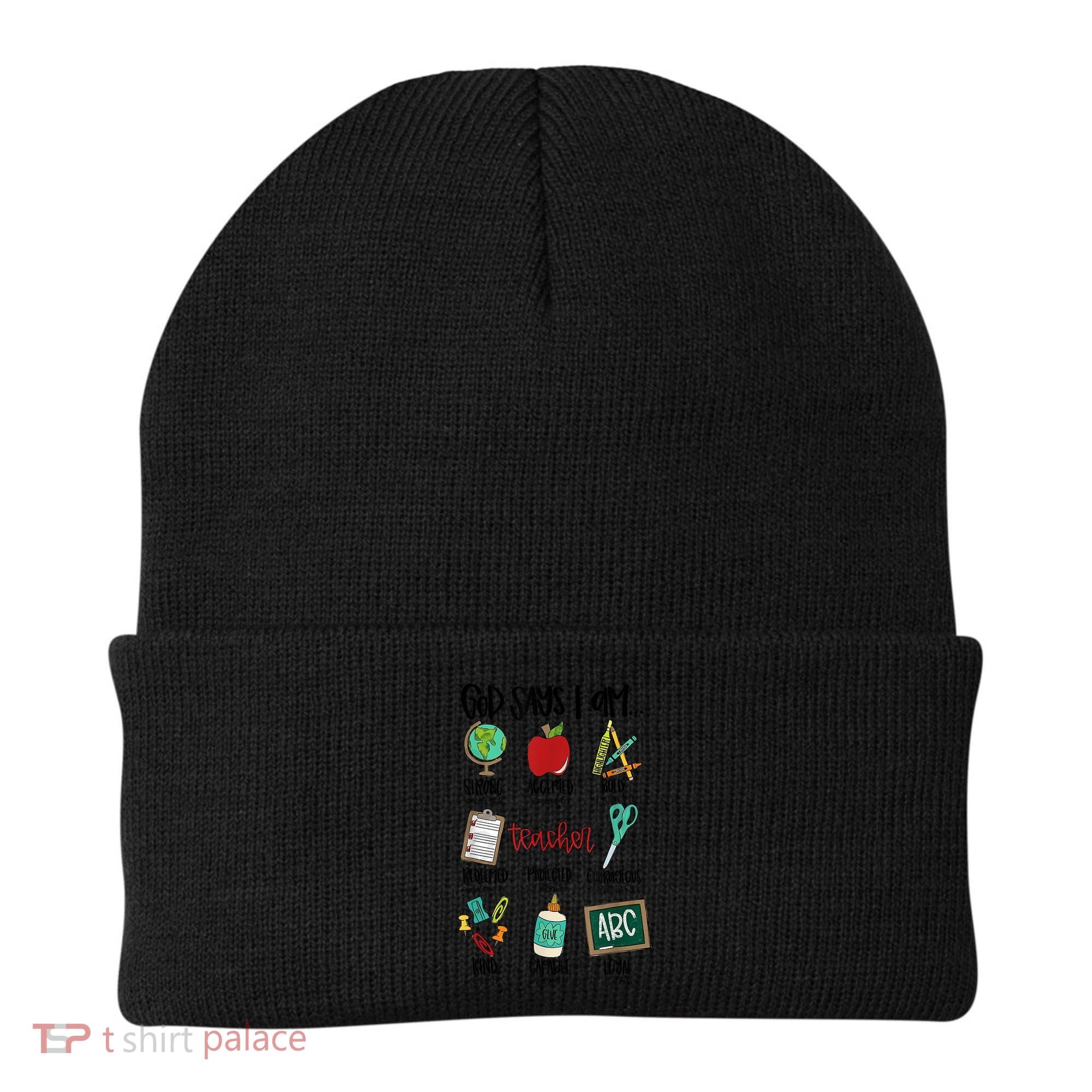 God Says I Am Teacher Beanie