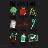 God Says I Am Teacher Beanie thumb 2