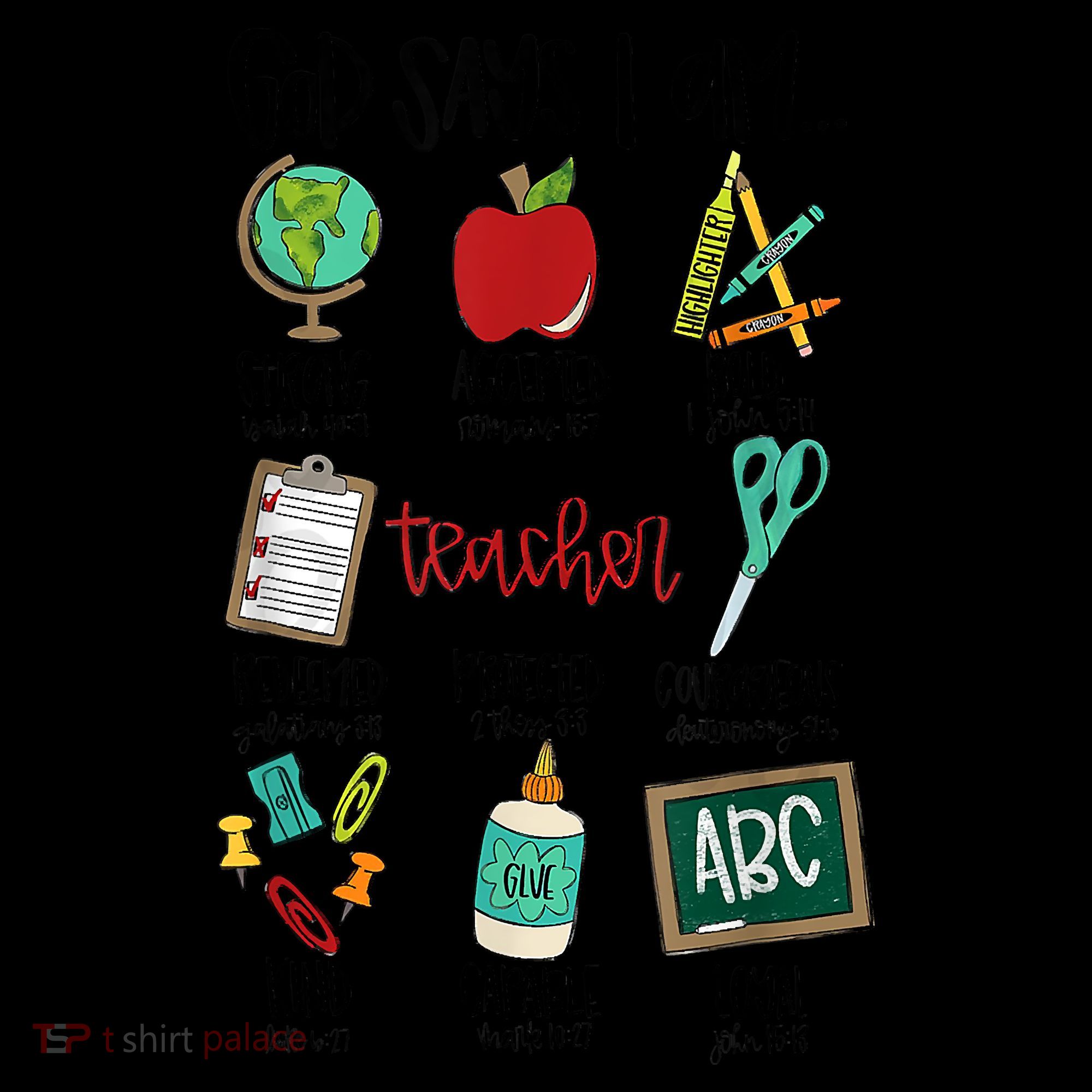 God Says I Am Teacher Mousepad