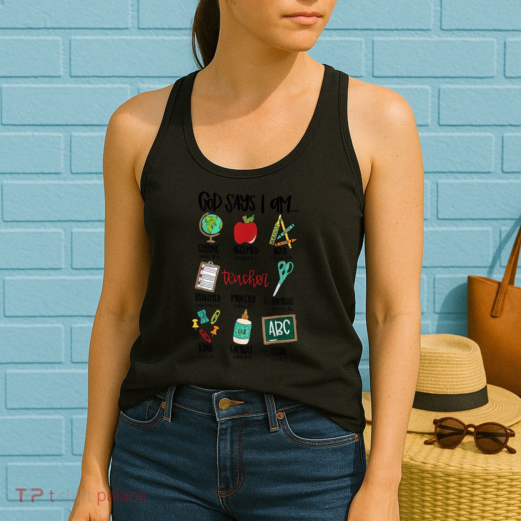God Says I Am Teacher Women's Tank Top