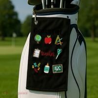 God Says I Am Teacher Golf Towel thumb 2