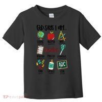 God Says I Am Teacher Toddler T-Shirt thumb 0