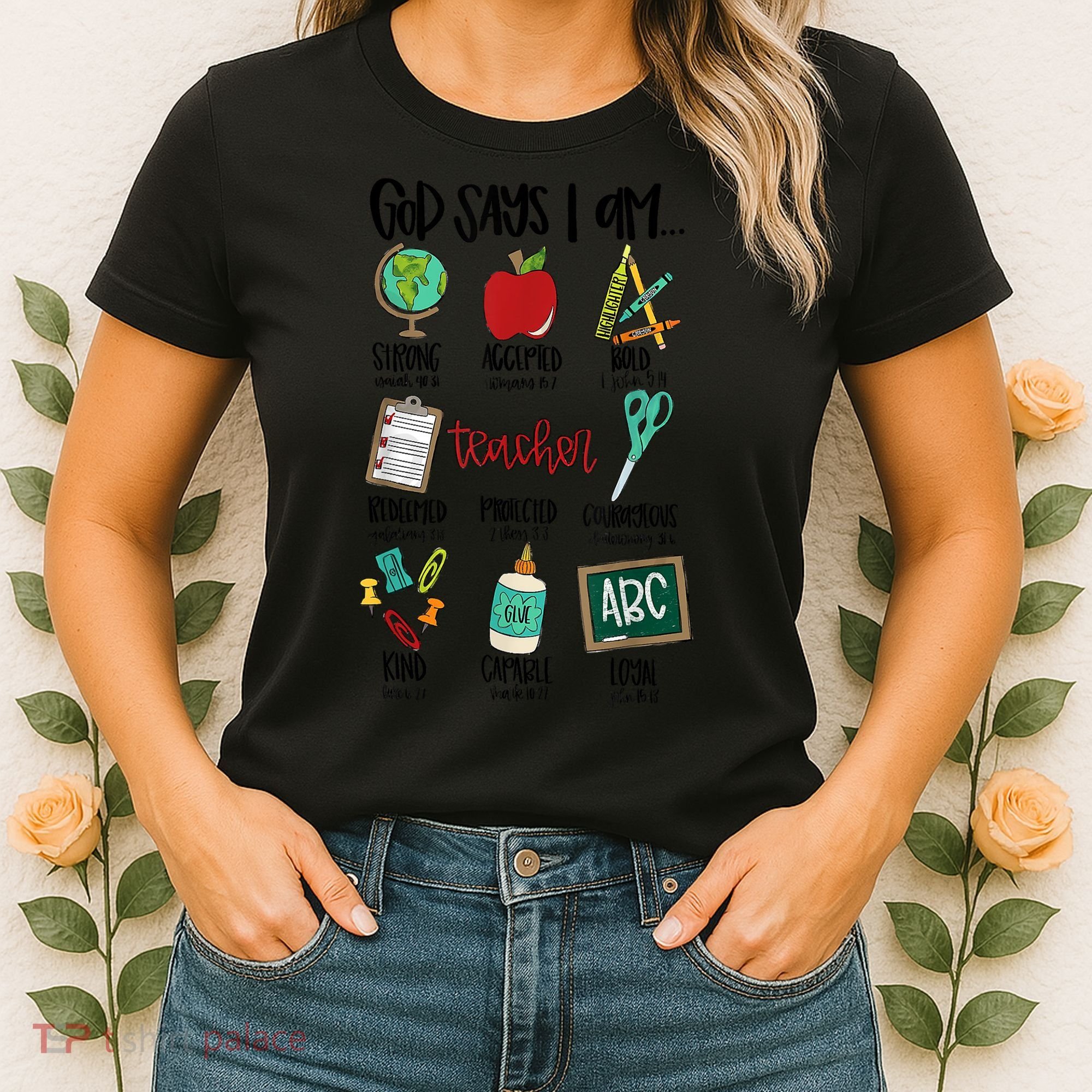 God Says I Am Teacher Women's T-Shirt